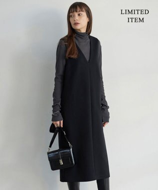 ICB L 【WEB限定・洗える】 コットンダンボール ジャンパースカート ワンピース