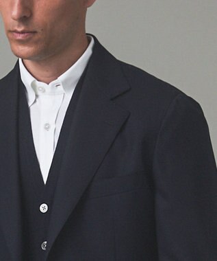 GOTAIRIKU 【ほぼ通年仕様/定番】Super130’S オリジナル ホップサックブレザー(24年秋冬モデル) ネイビー系