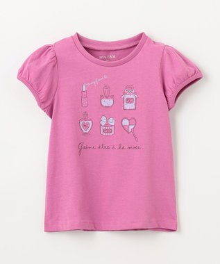 ANY KIDS 【WEB限定】7days プリント 半袖 Tシャツ ライラック×コスメ