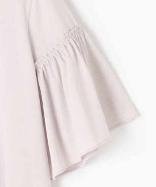 組曲 ギャザースリーブクリア カットソー グレージュ系