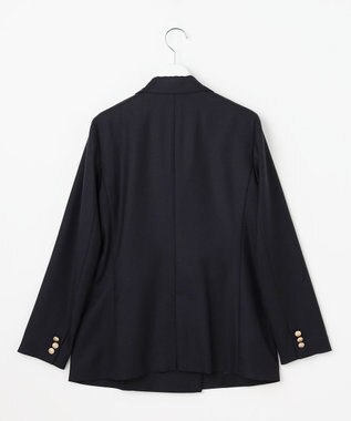 J.PRESS LADIES モナベールツイル ダブル ジャケット ネイビー系