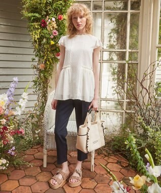 TOCCA 【洗える】SUMMER SHOWER ブラウス アイボリー系