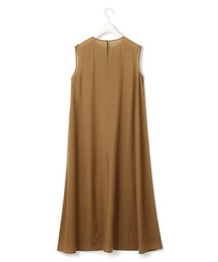 ICB L 【洗える】 キュプラシルクローン ワンピース キャメル系