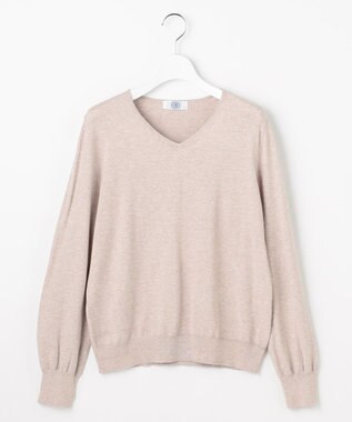 J.PRESS LADIES 【人気のため新色追加】PRINCE Vネック ニット トップベージュ系