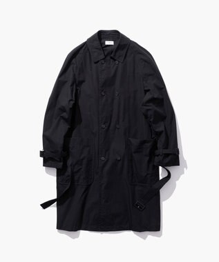 ATON LIGHT TC GABARDINE | ウォッシュトレンチコート - UNISEX BLACK
