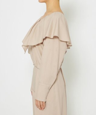 uncrave 【手洗い可】シャンブレー ラッフル ブラウス（uncrave WHITE） エクリュ