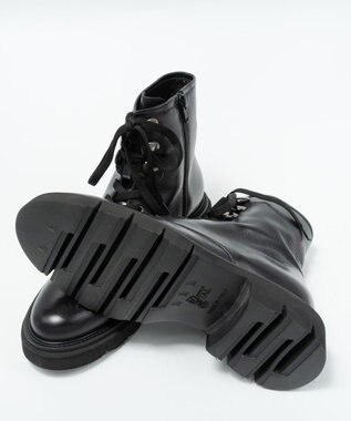 BONTRE 【LucaGrossi/ルカグロッシ】厚底レースアップブーツ/F046T-UA ブラック