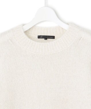 23区 L 【Oggi2月号掲載/洗える】スパングル クルーネック ニット ホワイト系