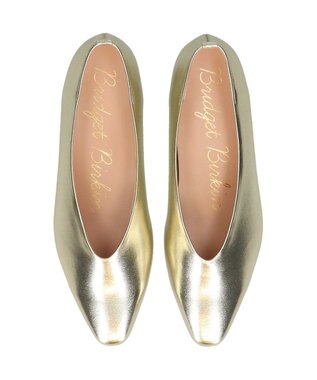 Bridget Birkin 【Bridget Birkin】Vカットレインパンプス ゴールド