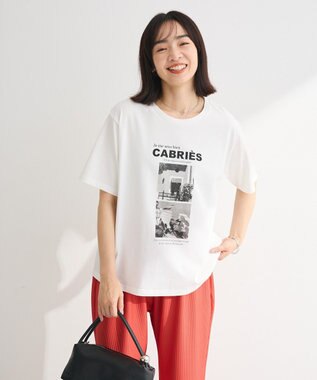 Green Parks アソート柄フォトＴシャツ Off White