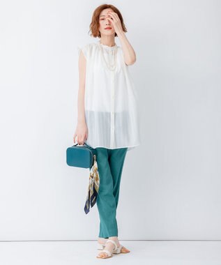 23区 【WEB限定】ツイスト ベルト サンダル ホワイト系