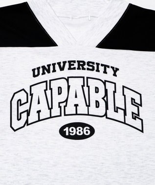 WEGO バイカラースポーツスウェット ライトグレー