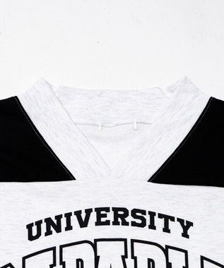 WEGO バイカラースポーツスウェット ライトグレー