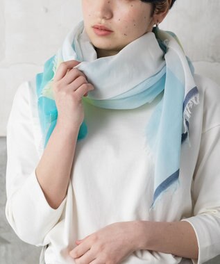 POLS 播州織 極細コットンストール グリーン