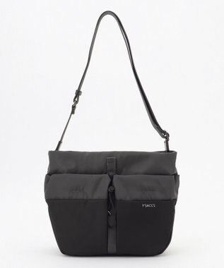 Y'SACCS ドローストリング コンビカラーショルダー ダークグレー
