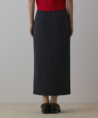 GRACE CONTINENTAL タックタイトスカート グレンチェック