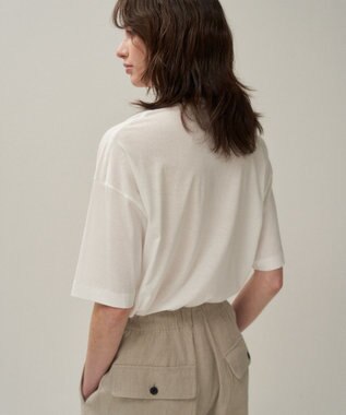 ATON 50/- ORGANIC FRESCA | オーバーサイズＴシャツ WHITE