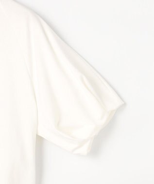 組曲 【先行予約】プレーティング天竺 バルーンスリーブカットソー ホワイト系