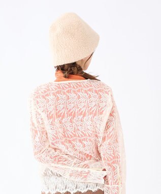 MOONBAT estaa もこもこ サーモ バケットハット／サイズ調整可／手洗い ベージュ