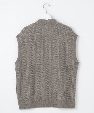 J.PRESS LADIES 【洗える】BUNNY ニット ベスト ブラウン系