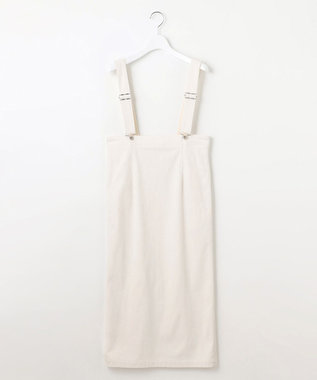 23区 【SLOW/一部店舗限定】ソフトコーデュロイ サロペット スカート アイボリー系