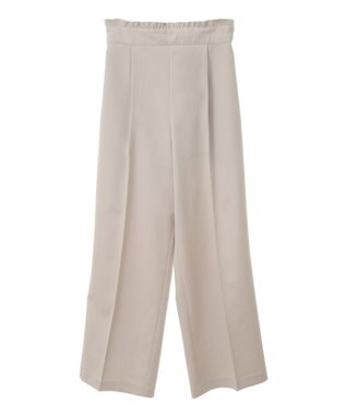 earth music&ecology ウエストフリルワイドパンツ Beige