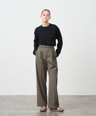 ATON FRESCA SINGLE JERSEY | L/S Tシャツ BLACK