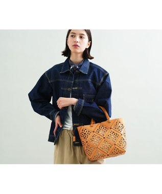 genten サスカットバスケット手提げバッグ＜M＞