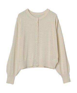 earth music&ecology シアークルーカーディガン Ivory