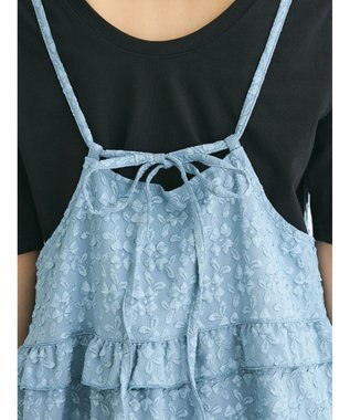 Green Parks ・Ｐｅｔｉｔ　Ｆｌｅｕｒフラワージャカードキャミワンピ Blue