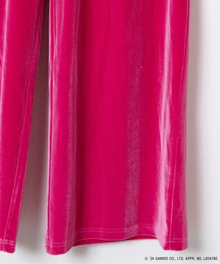 WEGO 【サンリオ】HELLOKITTYコラボベロアパンツ ピンク