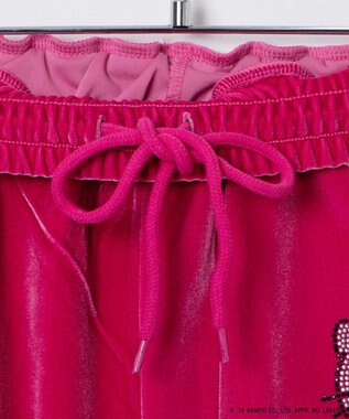 WEGO 【サンリオ】HELLOKITTYコラボベロアパンツ ピンク