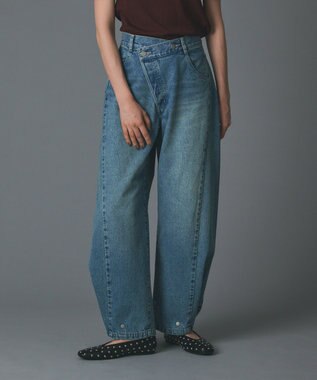 GRACE CONTINENTAL ラップ2wayデニムパンツ ブルー