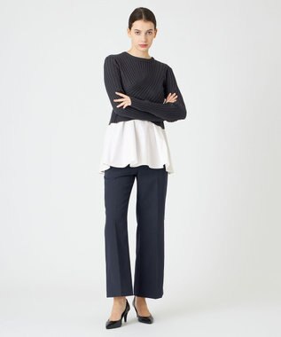 BEIGE， ROULE / ワイドストレートパンツ Navy