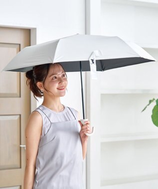 MOONBAT 【遮光100％/UV100%】エスタ (estaa) にゃんこミニ 折りたたみ傘 日傘 軽量 晴雨兼用 猫 ネコ