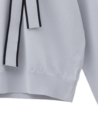 YECCA VECCA 配色ボウタイニット Ivory