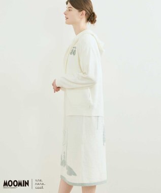 une nana cool 【ムーミン】 MOOMIN * une nana cool  なめらかふわふわフルジップパーカー BE