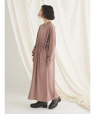 CRAFT STANDARD BOUTIQUE ポンチウエストドロストワンピース Beige