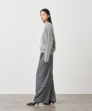 ATON ROYAL FUR CASHMERE | Vネックセーター LIGHT GRAY