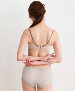 WACOAL 【重力ケアブラ】 ノンワイヤーブラ バストを重力から守る まる胸をキープ ラクなつけごこち Gカップまで対応 大きいサイズ レディース BXB194 /ワコール ブラウン