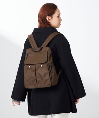 Y'SACCS ダブルホックポケットリュック チョコ