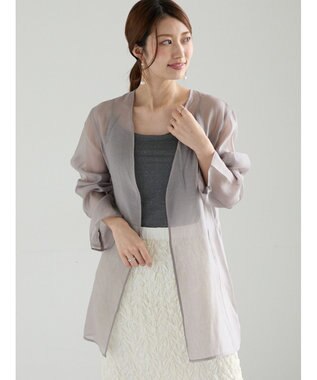 Te chichi シアーノーカラーシャツ