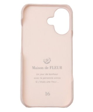 Maison de FLEUR リボンアイフォン16ケース Pink