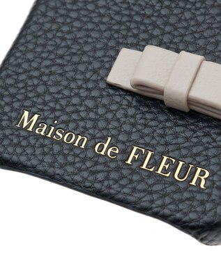Maison de FLEUR リボンアイフォン16ケース Black