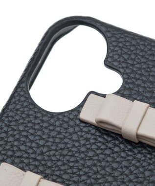 Maison de FLEUR リボンアイフォン16ケース Black