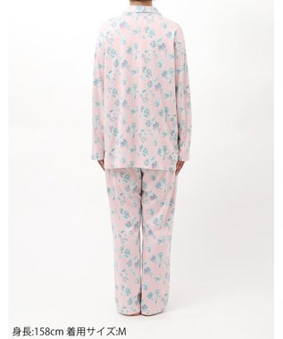 Wing パジャマ 長袖 長ズボン 綿100%(本体) 天竺素材 レディース EP8072 ウイング／ワコール ピンク