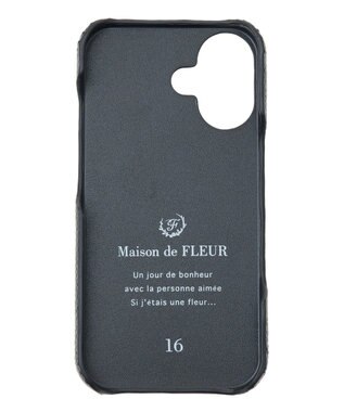 Maison de FLEUR リボンアイフォン16ケース Black