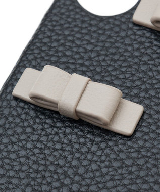 Maison de FLEUR リボンアイフォン16ケース Black