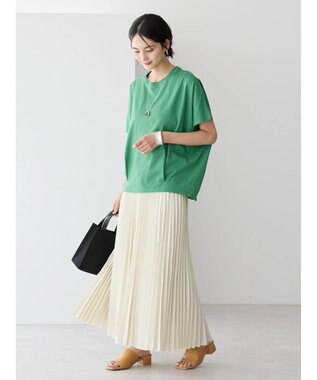 AMERICAN HOLIC 接触冷感裾タックカットプルオーバー Green