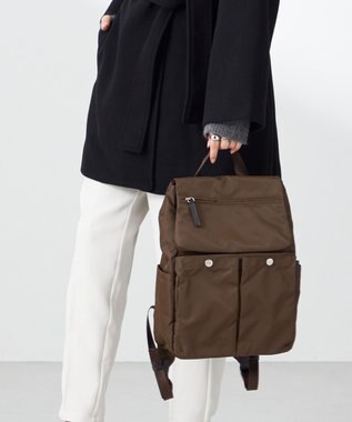 Y'SACCS ダブルホックポケットリュック チョコ